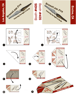 Drone law paper airplane